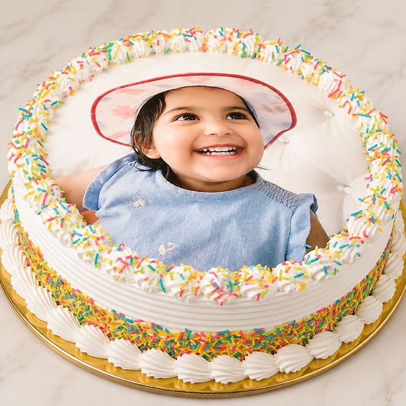Customized Photo Birthday Cake