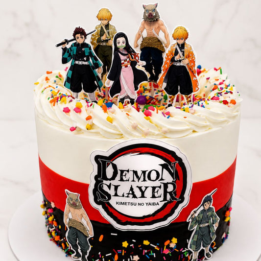 Demon Slayer Theme Celebration Cake
