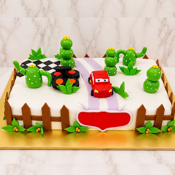 Desert Racing Theme Cake