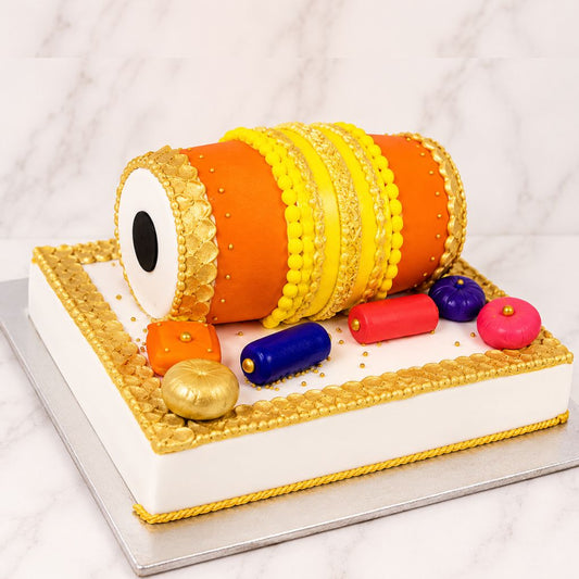 Dhol Celebration Theme Cake
