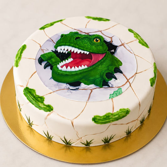 Dinosaur Theme Birthday Cake