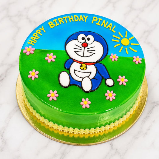 Doraemon Cartoon Theme Cake