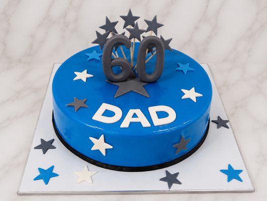 Elegant 60th Dad Cake