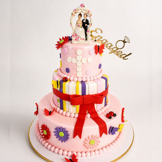 Teddy Balloon Car Theme Cake