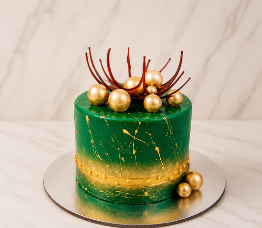 Emerald Luxe Designer Cake