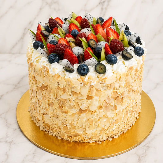 Yellow Rose Drip Tier Cake