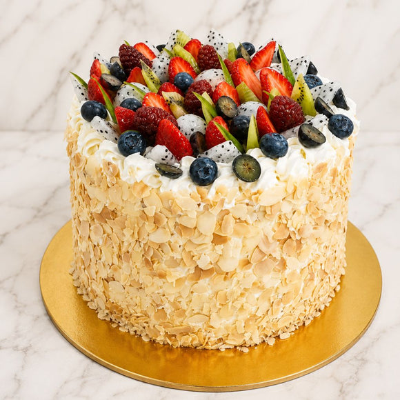 Yellow Rose Drip Tier Cake