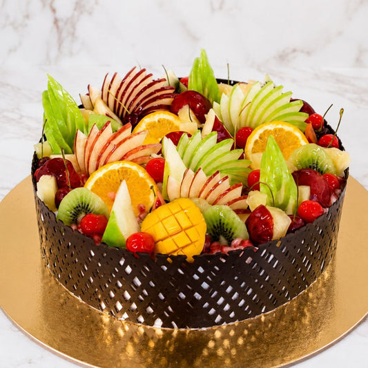 Yellow Rose Drip Tier Cake