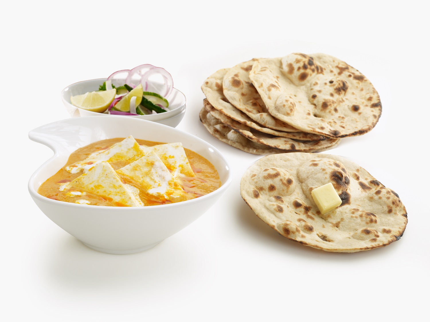 Sahi Paneer with Roti & Salad