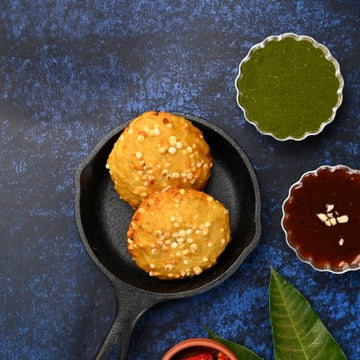 Falahari Sabudana Aloo Tikki Plate