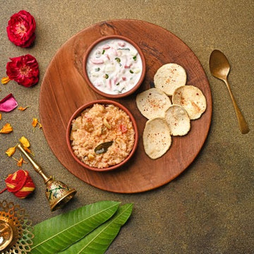 Falahari Samak Rice with Raita