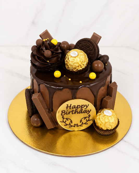 Ferrero Rocher Chocolate Drip Cake