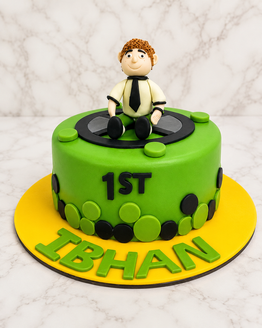 First Birthday Boy Theme Cake