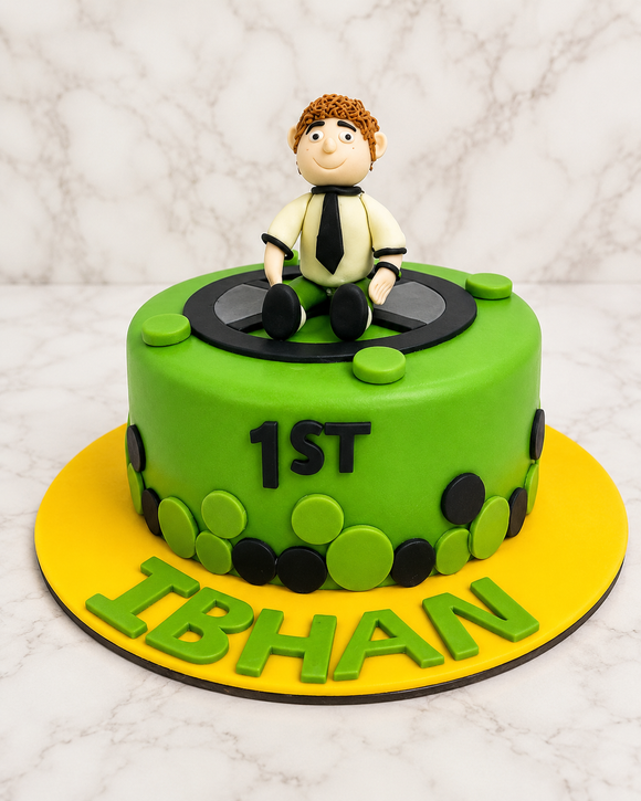 First Birthday Boy Theme Cake