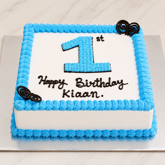 First Birthday Number Cake
