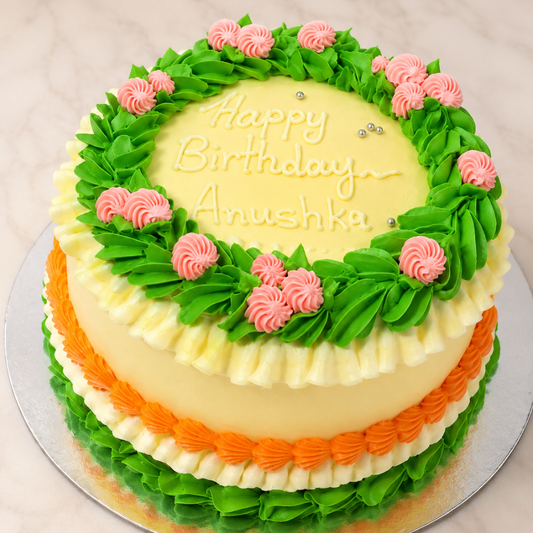 Floral Buttercream Celebration Cake