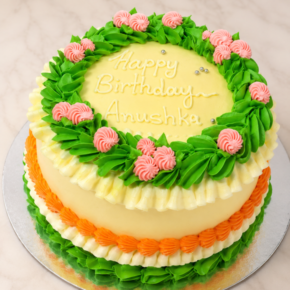 Floral Buttercream Celebration Cake