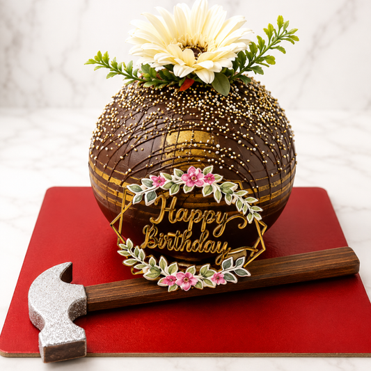 Floral Pinata Birthday Cake