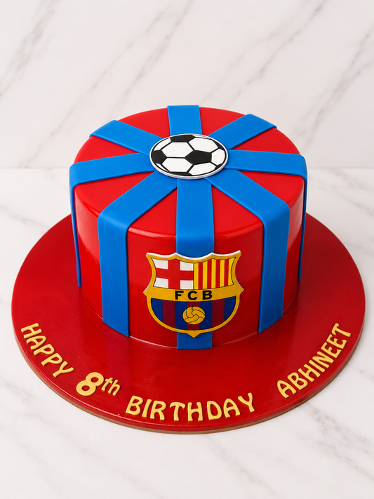 Football Club Theme Birthday Cake