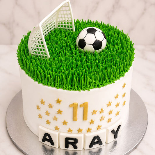 Football Field Theme Birthday Cake