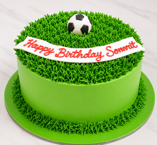 Football Field Theme Birthday Cake 2