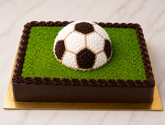 Football Theme Chocolate Cake