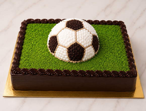 Football Theme Chocolate Cake
