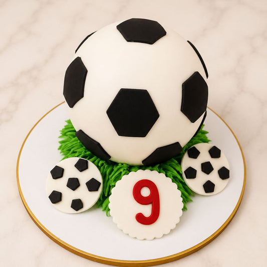 Football Theme Sphere Cake