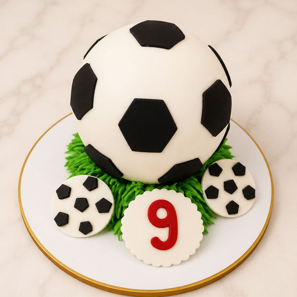 Football Theme Sphere Cake