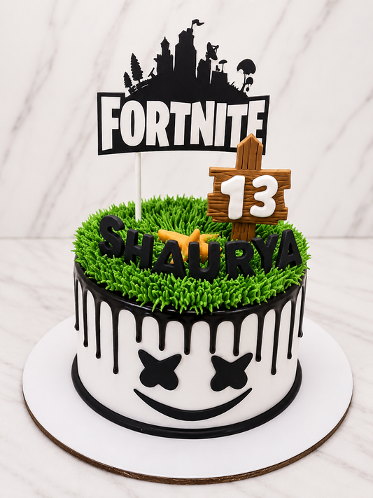 Fortnite Theme Birthday Cake