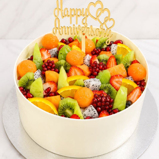 Fresh Fruit Anniversary Cake