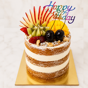 Fresh Fruit Birthday Cake