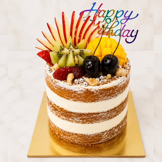 Fresh Fruit Birthday Cake