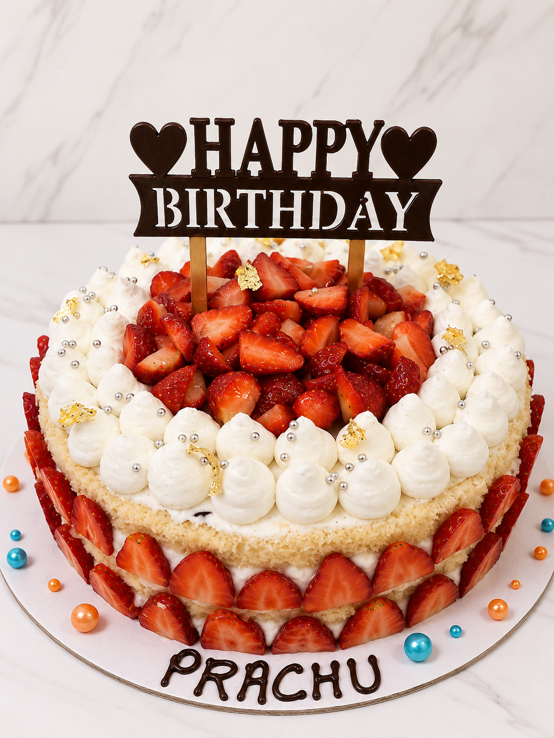 Fresh Strawberry Naked Cake