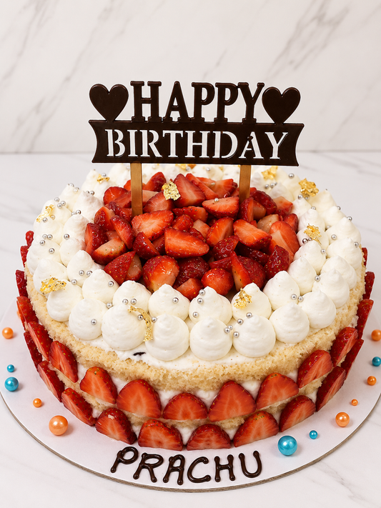 Fresh Strawberry Naked Cake