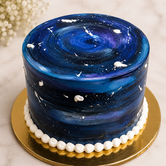 Galaxy Space Theme Cake