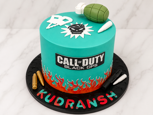 Gaming Battle Royale Theme Cake