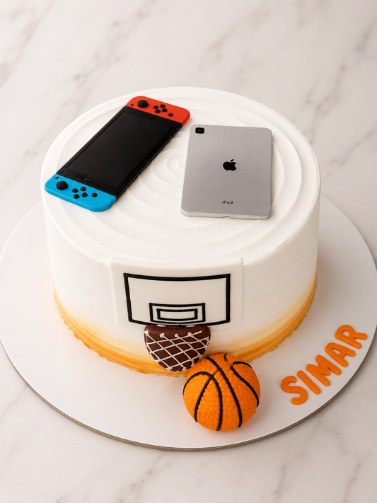 Gaming & Sports Theme Celebration Cake