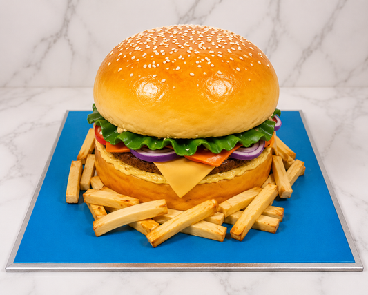 Giant Burger Theme Cake