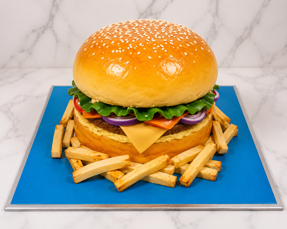 Giant Burger Theme Cake