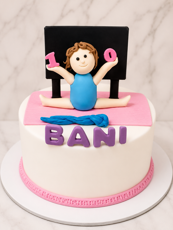 Gymnast Theme Birthday Cake
