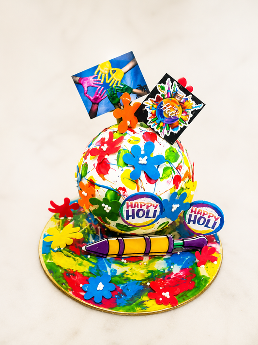 Happy Holi Splash Designer Cake