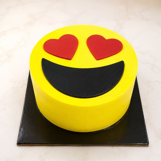 Heart Eyes Emoji Cake