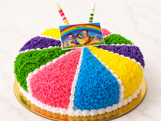 Holi Celebration Color Splash Cake