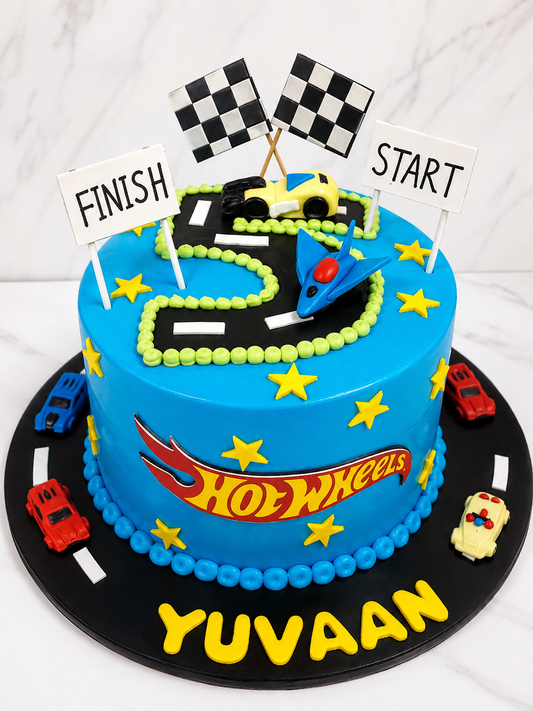 Hot Wheels Racing Theme Cake