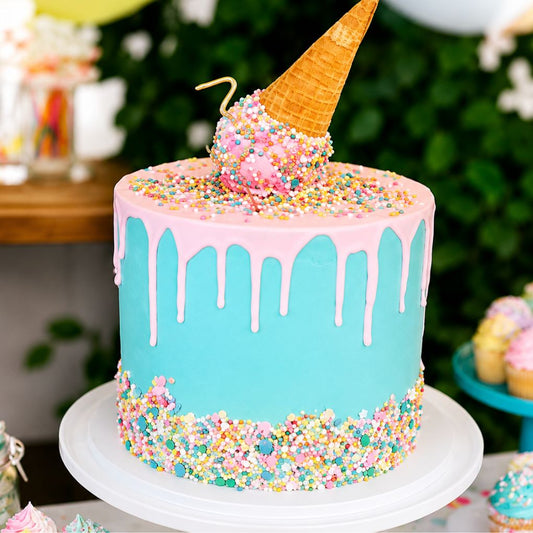 Ice Cream Drip Party Cake