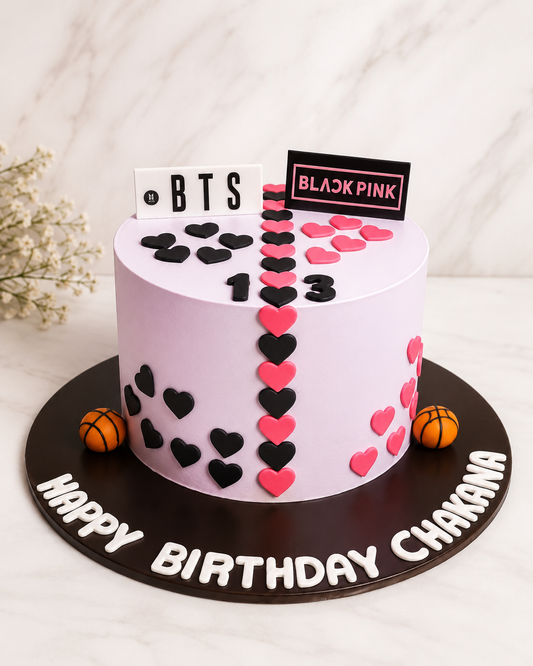 K-Pop Fan Theme Birthday Cake