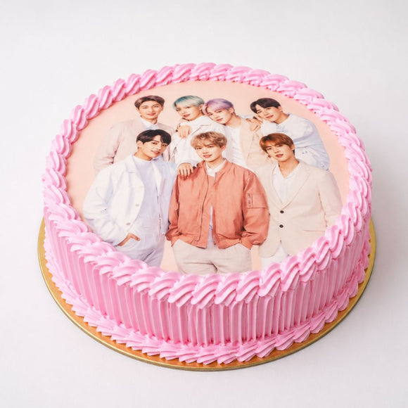 K-Pop Photo Theme Cake 1