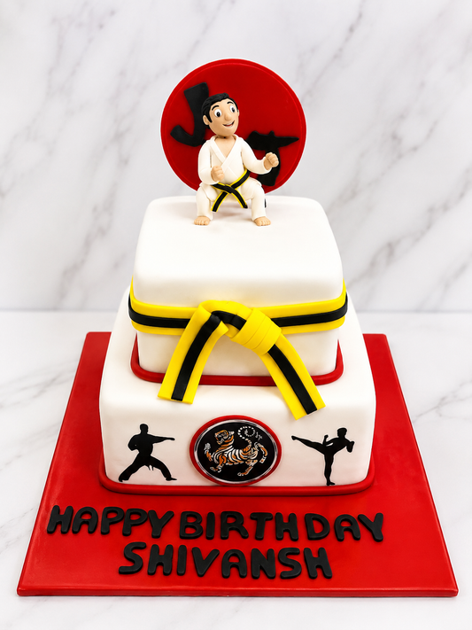 Karate Theme Birthday Cake