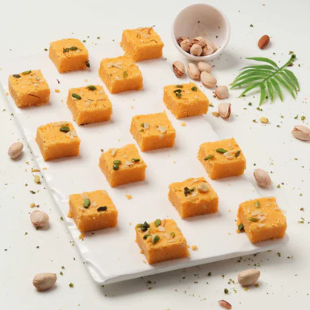 Khoya Kesar Burfi